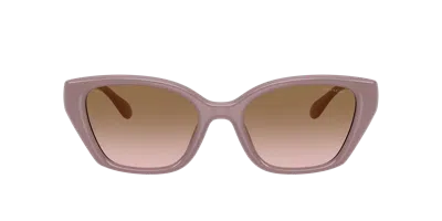 Coach C Hardware Square Cat Eye Sunglasses In Pink