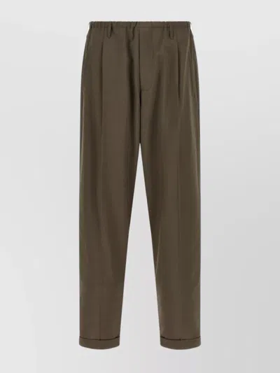 Magliano Tailored Trousers With Pleats And Pockets In Green