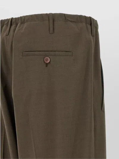 Magliano Tailored Trousers With Pleats And Pockets In Green
