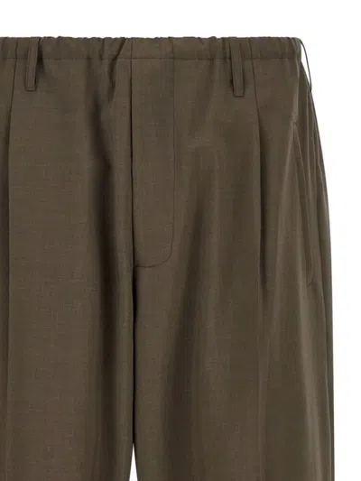 Magliano Tailored Trousers With Pleats And Pockets In Green