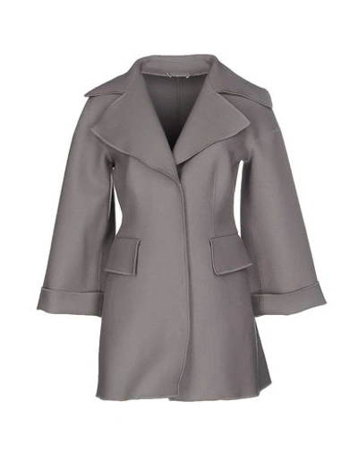 Alberta Ferretti Full-length Jacket In Grey