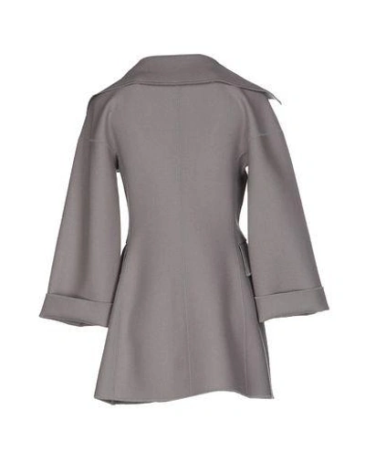Shop Alberta Ferretti Full-length Jacket In Grey