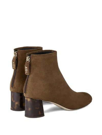 Agl Attilio Giusti Leombruni Agl Veta Precious Ankle Boot With Heel In Animal Print