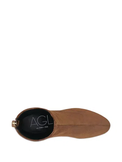 Agl Attilio Giusti Leombruni Agl Veta Precious Ankle Boot With Heel In Animal Print