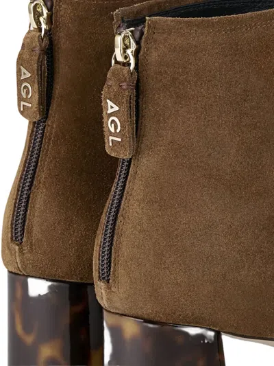 Agl Attilio Giusti Leombruni Agl Veta Precious Ankle Boot With Heel In Animal Print