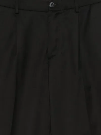 Bonheur Pleated Cuffed Trousers In Black