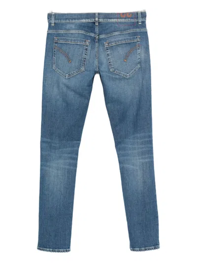 Dondup Slim-fit Blue Jeans With Classic Five-pocket Design In Blue