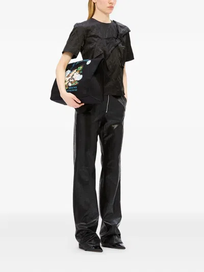 Msgm Ruffled Blouse In Black