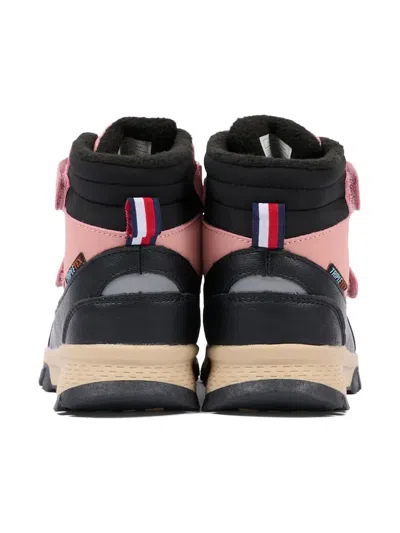 Tommy Hilfiger Junior Touch-strap Ankle Boots In Pink