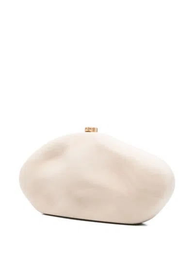 Cult Gaia The Caldera Acrylic Clutch In Neutral