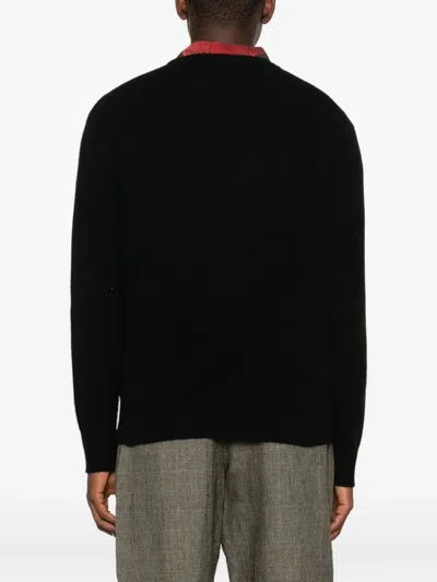 A Tentative Atelier Stitch-detail Sweater In Black