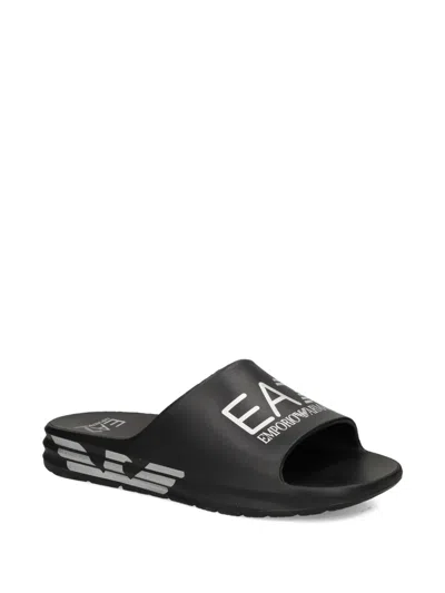 Ea7 Logo Slides In Black