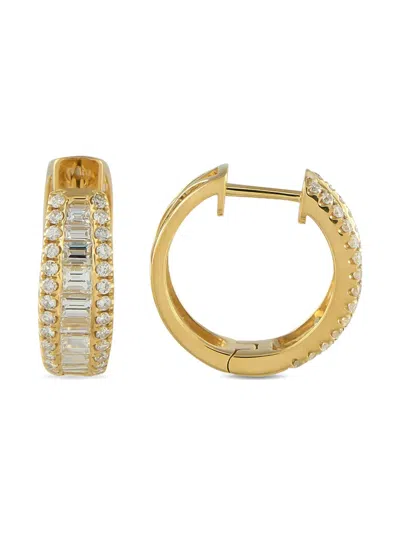 Pre-owned Lb Exclusive 18k Yellow Gold Diamond Earrings