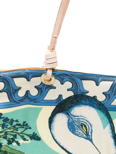 花卉印花手提包