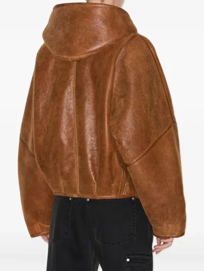 Isabel Marant Amiel Shearling Jacket In Brown