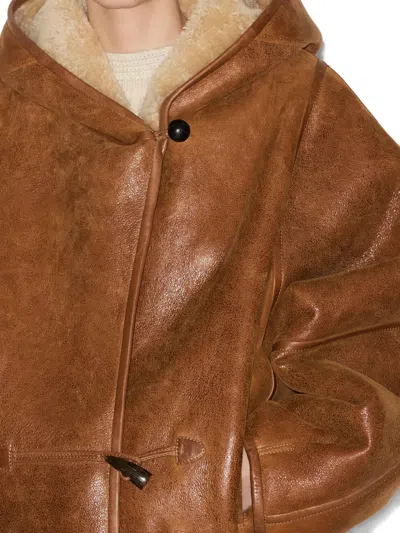 Isabel Marant Amiel Shearling Jacket In Brown
