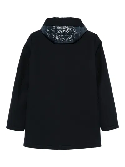 Herno Hooded Zip-fastening Jacket In Blue