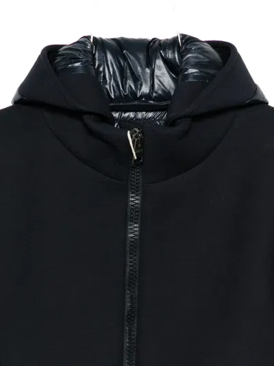 Herno Hooded Zip-fastening Jacket In Blue