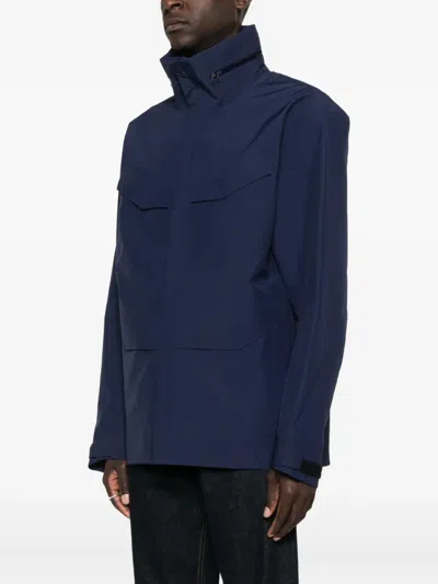 Veilance Flap-pocket Lightweight Jacket In Blue