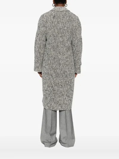 Rame Flap-pocket Single-button Coat In Gray