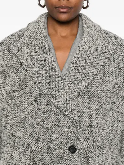 Rame Flap-pocket Single-button Coat In Gray