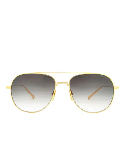 Dita Eyewear Artoa Pilot Sunglasses In Gold