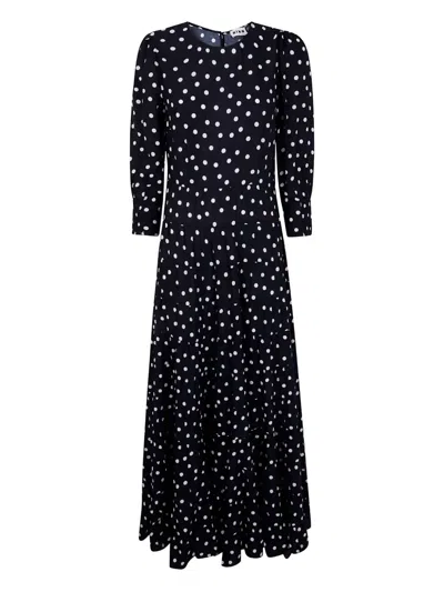 Rixo London Rixo "kristen" Dress Bohemia Spot Deep Navy In Multi