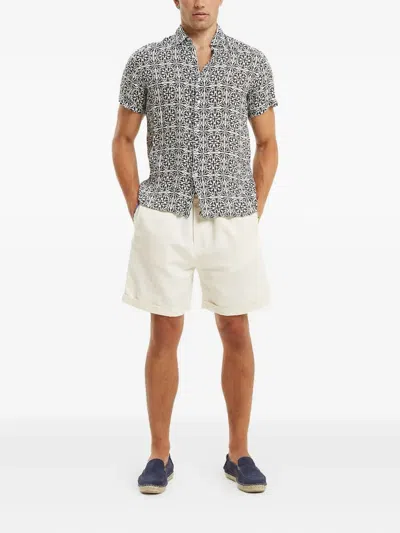 Peninsula Swimwear Patterned Short-sleeve Shirt In Multi