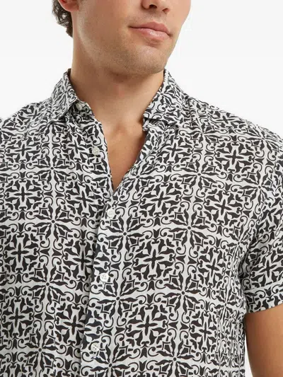 Peninsula Swimwear Patterned Short-sleeve Shirt In Multi
