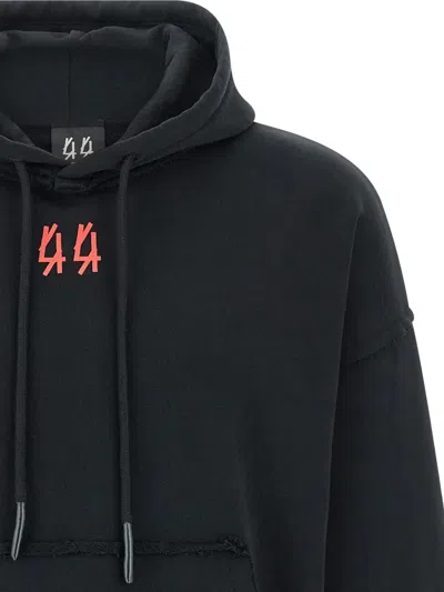 44 Label Group Black Drip Hoodie Sweatshirt In Black