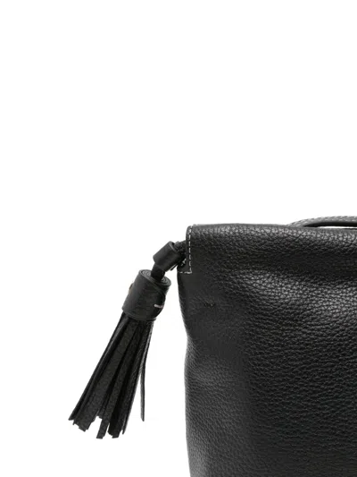 Aspinal Of London Calf-leather Makeup Bag In Black