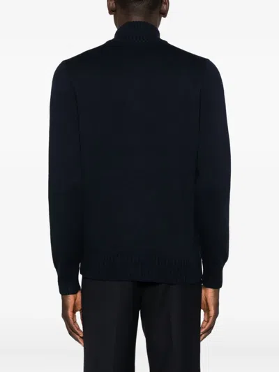 Giuuno High-neck Cardigan In Blue