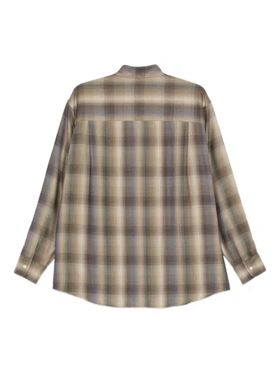 Auralee Long Sleeve Shirt In Brown