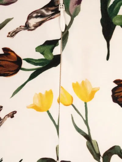 Marni Floral Tie Dress In Multi