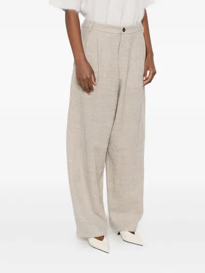 PHEBE 褶饰阔腿裤