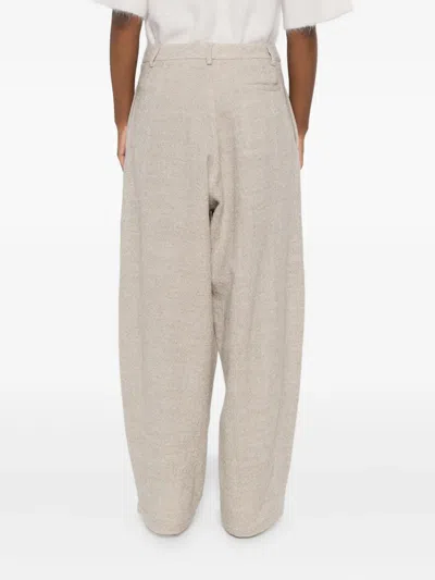 PHEBE 褶饰阔腿裤