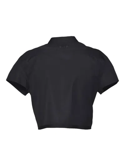 Msgm Ruffled Shirt In Black