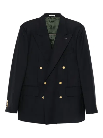 Husbands Double-breasted Dinner Jacket In Blue