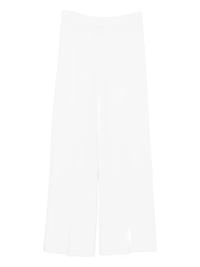 Gran Sasso Virgin-wool Trousers In White