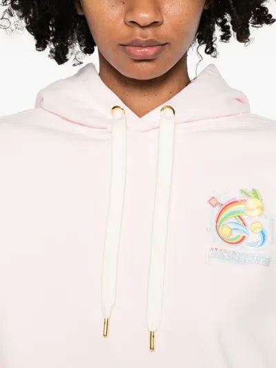 Casablanca Manga Tennis Ball Printed Hoodie In Pink