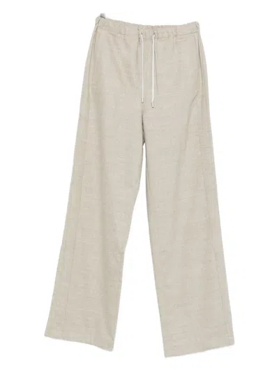 Gran Sasso Drawstring-waist Trousers In White