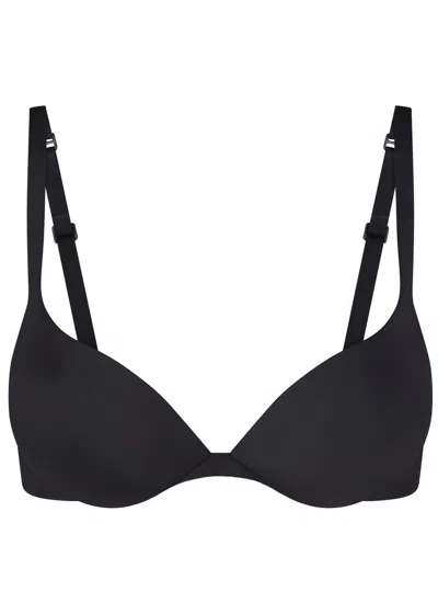 Skims Ultimate Tear-drop Stretch-woven Push-up Bra In Black