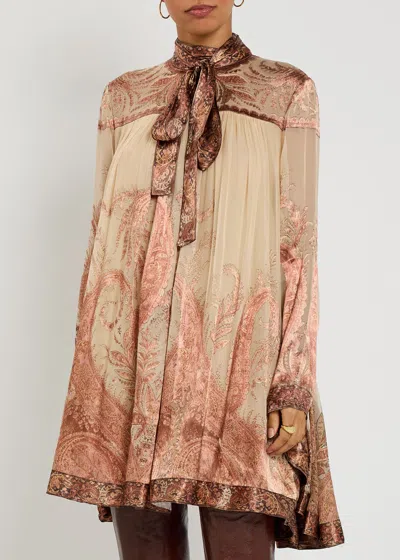 Zimmermann 'hypnotic' Mini Dress In Multi