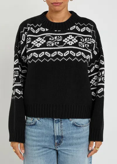 Rohe Róhe "fair-isle" Knitted Jumper In Black