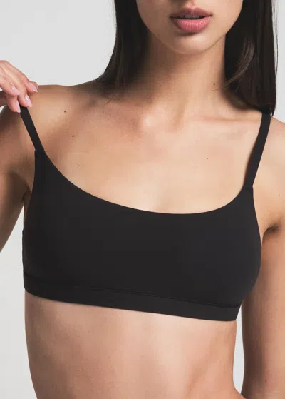 Skims Fits Everybody Scoop Neck Bralette In Black