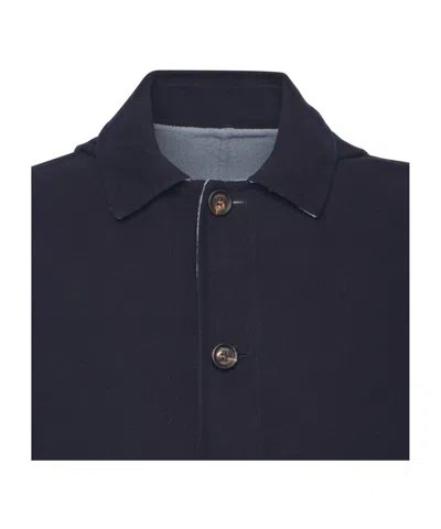 Eleventy Reversible Coat With Back Vent Detail In Black