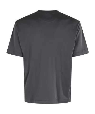 Eleventy Classic Round-neck Anthracite T-shirt In Gray