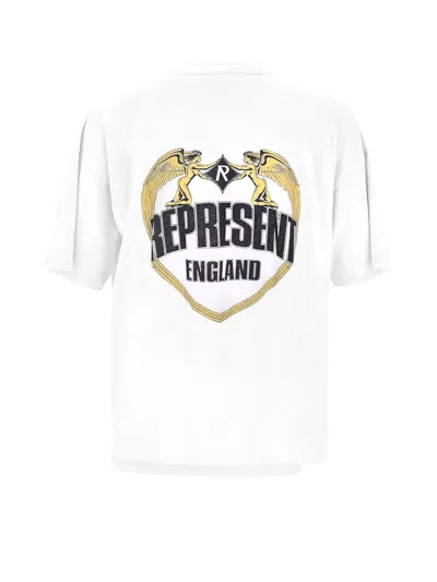 Represent Angel Border Print T-shirt In White