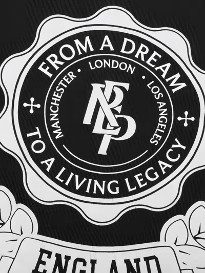 Represent Legacy Crest Cotton T-shirt With Distressed Effect In Black