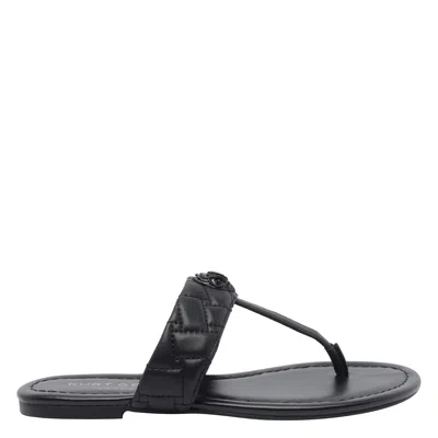 Kurt Geiger Kensington T-bar Sandals In Black